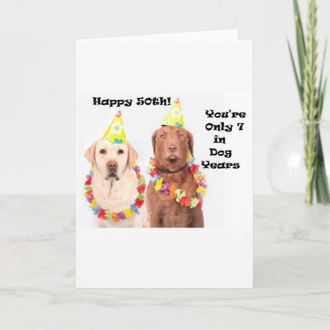 Drôle carte d'anniversaire pour 50ème pour Amoureu (Devant)