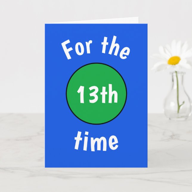 Drôle carte d'anniversaire pour adolescent (Petite plante)