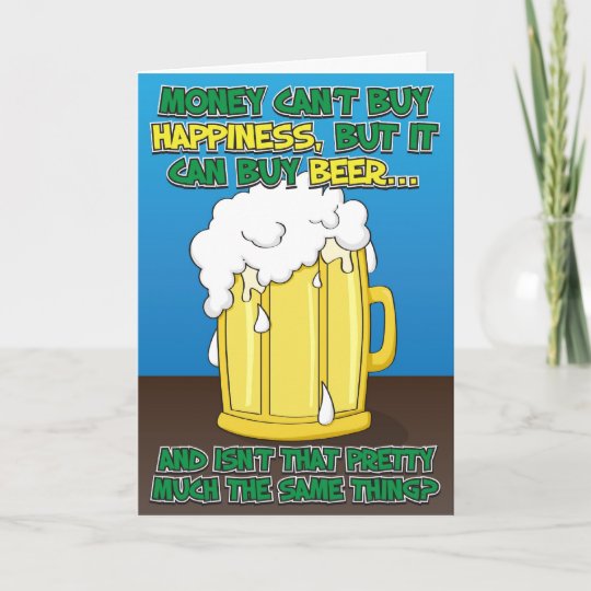 Drole Carte D Anniversaire Pour Homme Biere Zazzle Ca