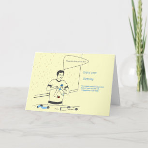 Drôle carte d'anniversaire pour lui