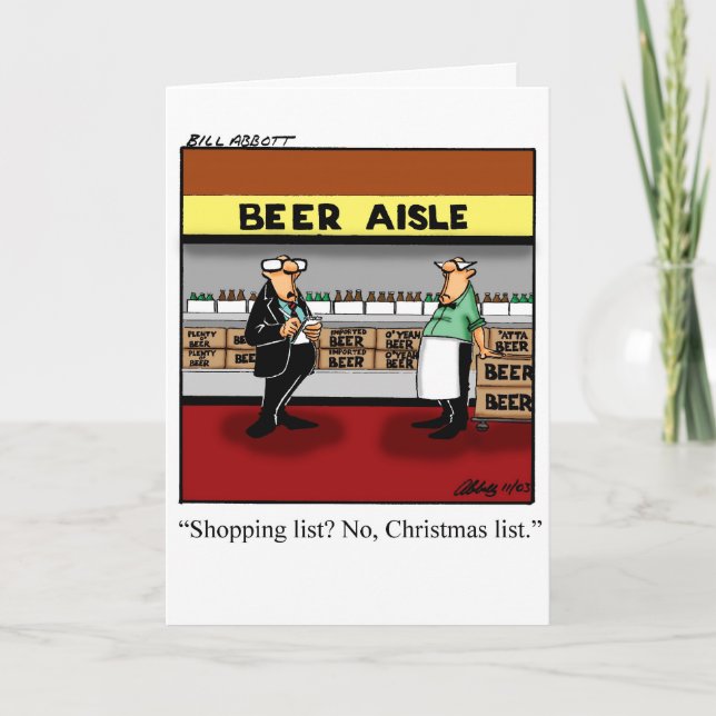 Drôle carte de Humour de Noël pour ami (Devant)