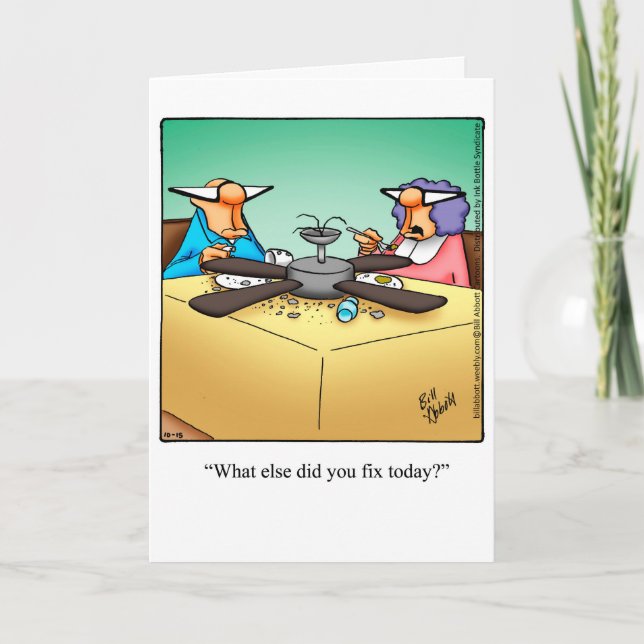 Drôle Carte De Voeux Anniversaire Pour Lui (Devant)