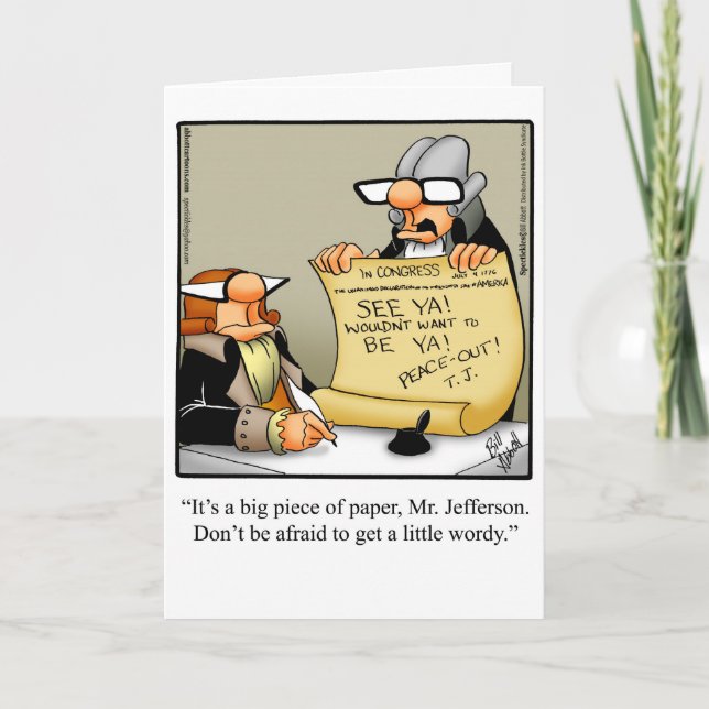 Drôle Carte De Voeux Du Quotidien Juillet (Devant)