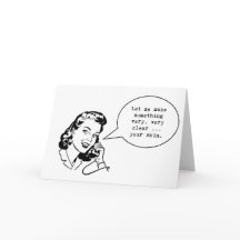 Drôle carte pour notes de soins skincare ... Laiss
