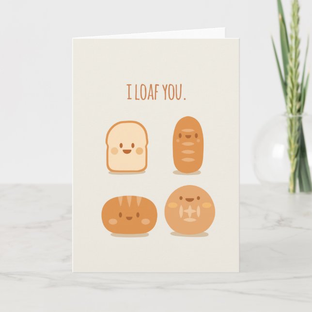 Drôle carte Saint Valentin | Je T'Aime (Devant)