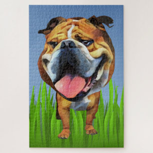 Drôle Cartoon Bulldog 1014 pièce difficile Puzzle
