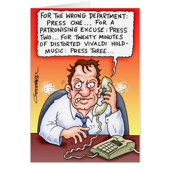 Drôle Cartoon Card par Clive Goddard (Devant)