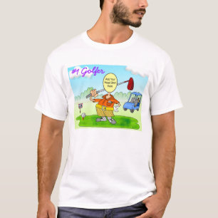 Drôle Cartoon Photo Golf Tshirt