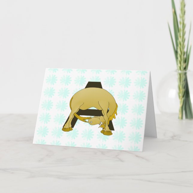 Drôle Cartoon Pony Monogramme A (Devant)