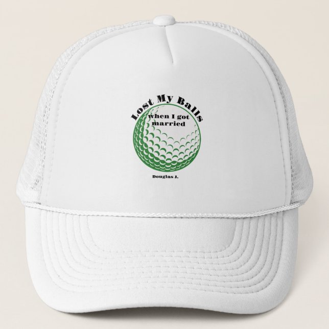 Drôle Casquettes De Golf, J'Ai Perdu Mes Boules Qu (Devant)