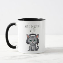 Drôle Chat Mug - Travailler à la maison - Vous ête
