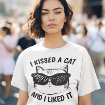 Drôle Chat T-Shirts Dames, J'AI AIMÉ UN CHAT COMME