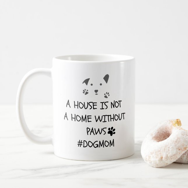 Drôle chien amoureux Mug Chien Maman Chien Papa Ca (Avec donut)