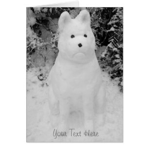 drôle chien bonhomme de neige pour noël