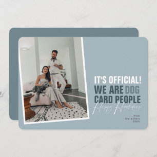 Drôle Chien Carte de Noël Bleu Joyeux Howlidays