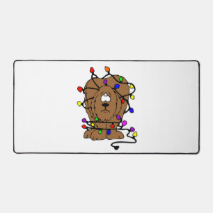 Drôle Chien de vacances Feux de Noël Lumières Désa