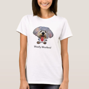 Drôle Chien Maltais T-shirt Femme