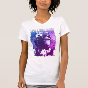 Drôle Chimpanzé Vieux Age T-shirt de plaisanterie