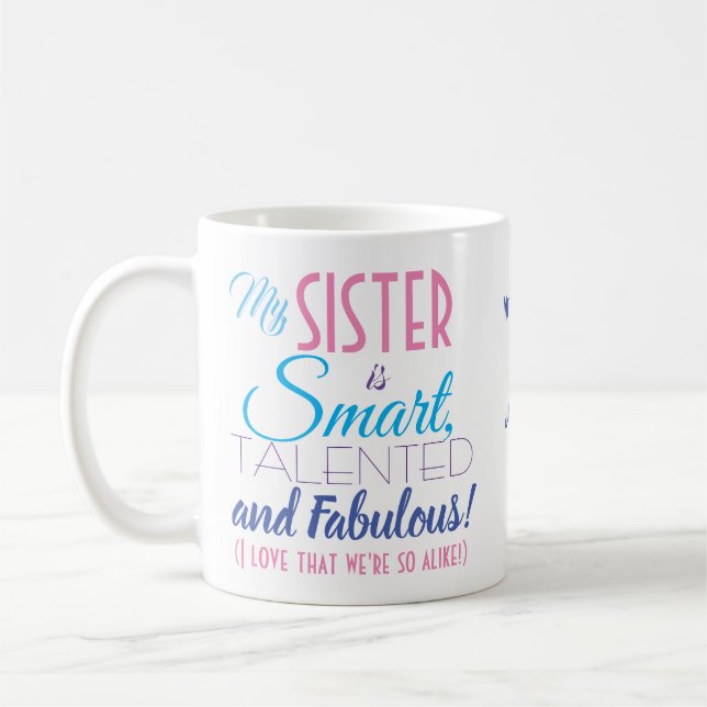 Drôle Citation de la soeur Coffee Mug (Gauche)