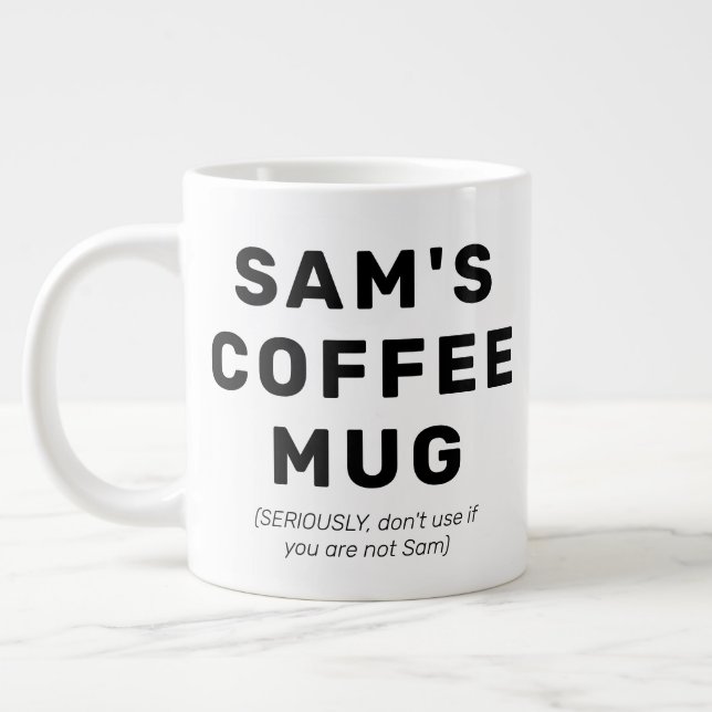 Drôle Citation Gag Cadeau Personnalisé Café Mug (Gauche)