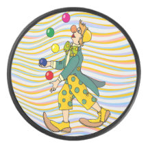 Drôle Clown Jouant Avec Des Boules Colorées