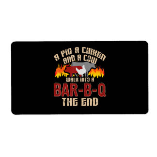 Drôle Cochon Poulet Barre de Vache B Q Barbecue Ch