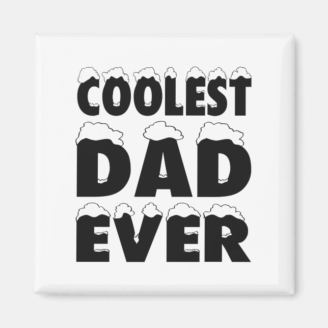 Drôle Coolest Papa Jamais Fête des pères | Magnet (Devant)
