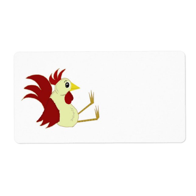 Drôle coq de dessin (Devant)