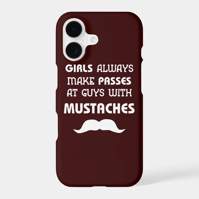 Drôle coque iphone de Moustache (Verso)