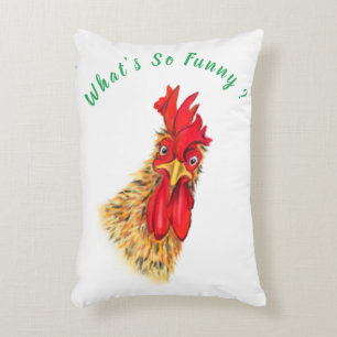 Drôle Coussin Accent avec surprenant Rooster