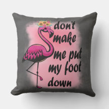 Drôle Coussin Flamant rose