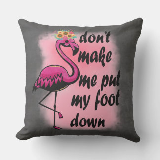 Drôle Coussin Flamant rose