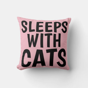 Drôle Coussins de chats, DORMIERS AVEC CHATS