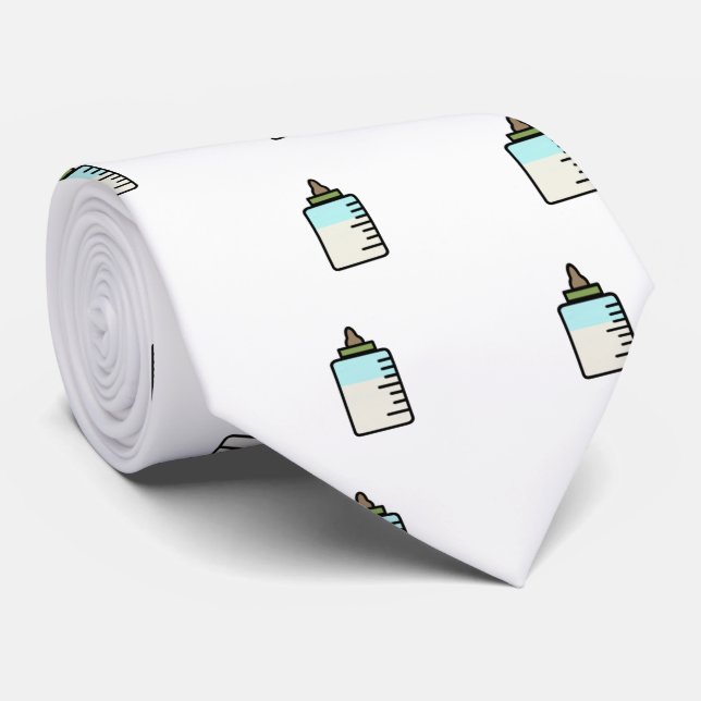 Drôle cravate bouteille de lait bébé (Roulé)