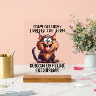 Drôle dame de chat de mot art