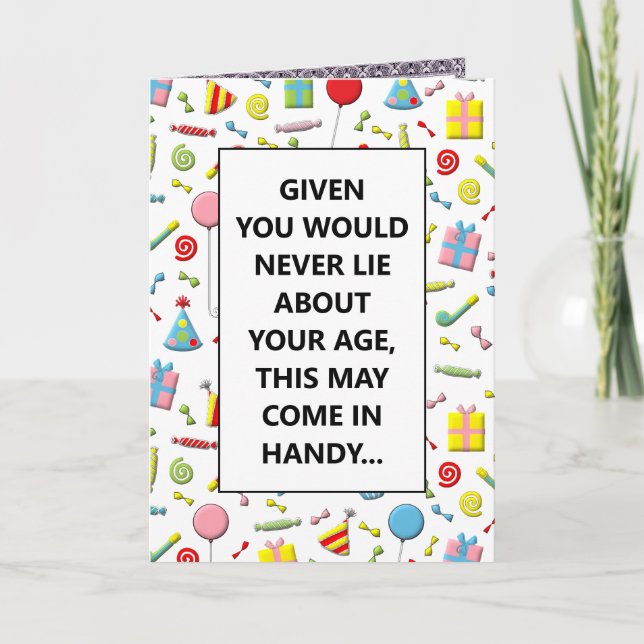 drôle de carte d'anniversaire adulte (Devant)