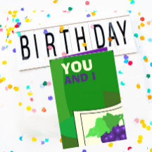drôle de carte de voeux d'anniversaire