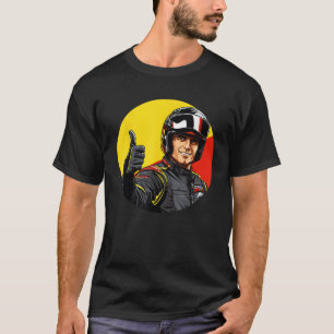 Drôle de course Homme avec pouces vers le haut Cos