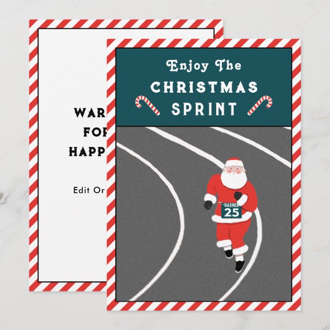 Drôle de faire tourner les cartes de Noël (Devant / Derrière)