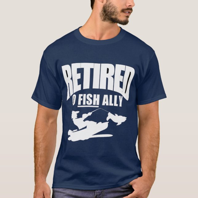 drôle de retraite d'un pêcheur T-Shirt (Devant)
