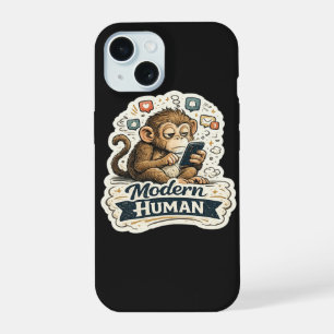 Drôle de Singe Humain Moderne Smartphone Réseaux S
