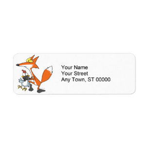 drôle de vol de poulet renard voleur