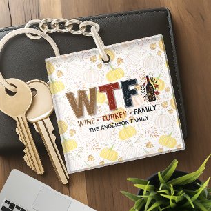 Drole de WTF Vin Dinde Famille Action de grâce