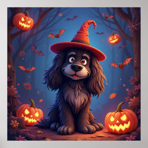 🎃 Drôle décoration maison de chien d'Halloween de