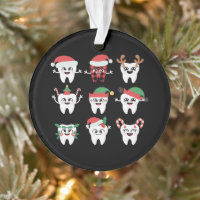 Drôle Dental Noël Dents mignon Noël Dentiste