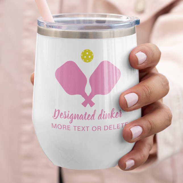 Drôle Désigné Dinker Personnalisé Pickleball Rose (Créateur téléchargé)
