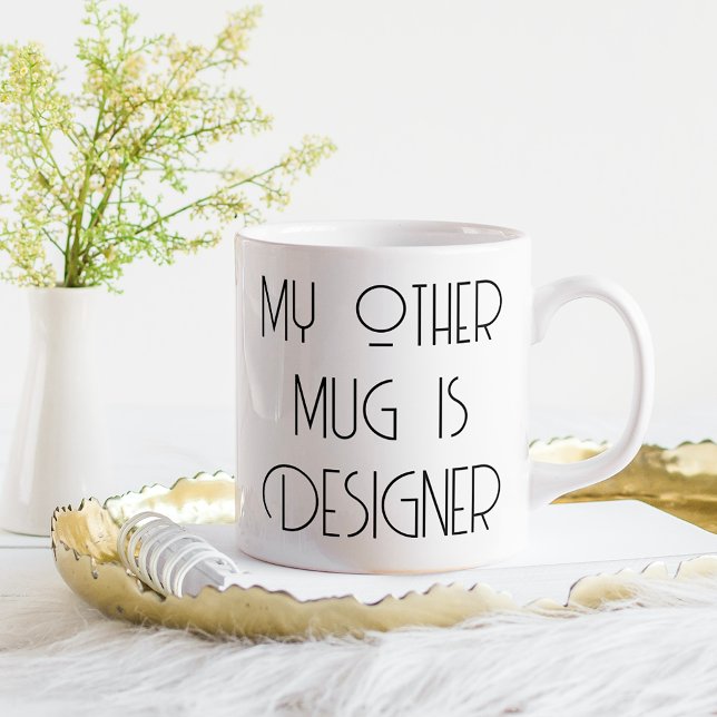 Drôle Designer Brand Rights Word Art Coffee Mug (Créateur téléchargé)