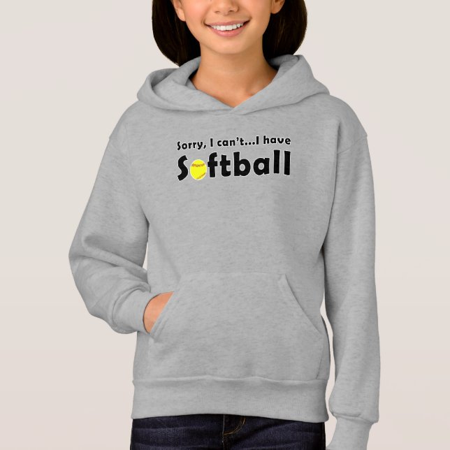 Drôle "Désolé, je ne peux pas. J'ai le softball" S (Devant)