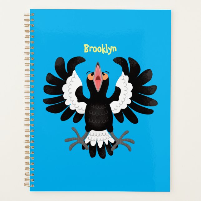 Drôle dessin animé de Magpie australienne (Devant)