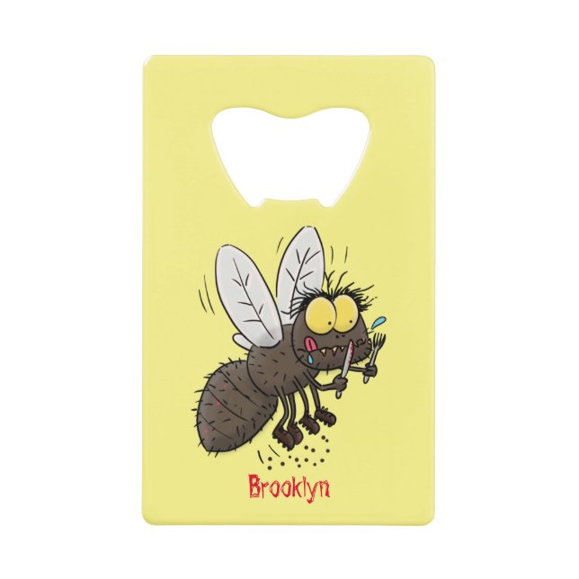 Drôle dessin animé d'insecte de la mouche à cheval (Devant)